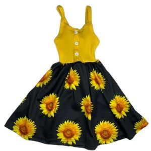 Toddler Girls Sunflower Dress Size 3T (100)